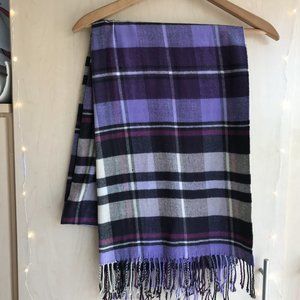 Purple Flannel Scarf